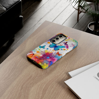Vibrant Watercolor Butterfly Mobile Case