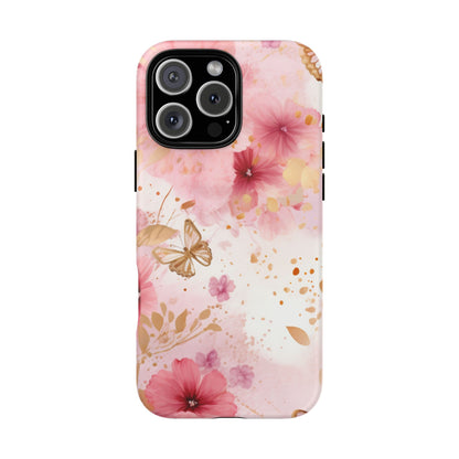 Blush Elegance Floral Mobile Case