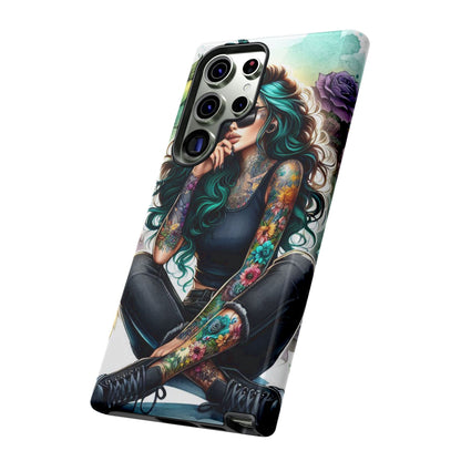 Urban Wildflower – Edgy Tattooed Beauty Mobile Cover
