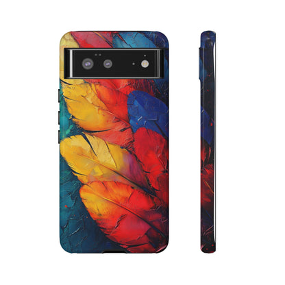 Tropical Macaw Feather Phone Case for iPhone, Samsung & Google Pixel