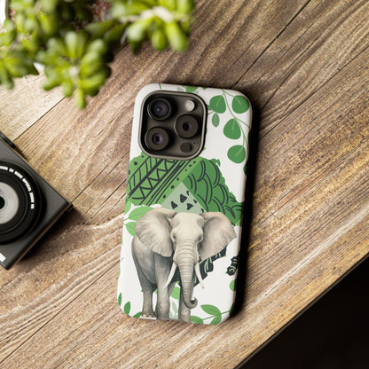 Tropical Elephant Mobile Cover – Nature-Inspired Boho Art