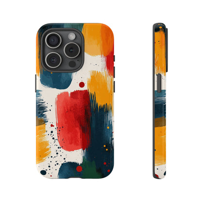 Color Burst Abstract Brushstroke Phone Case for iPhone, Samsung & Pixel