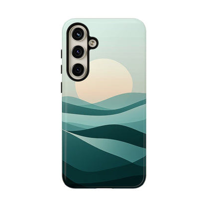 Tranquil Dunes – Abstract Sunset Phone Case for iPhone, Samsung & Pixel