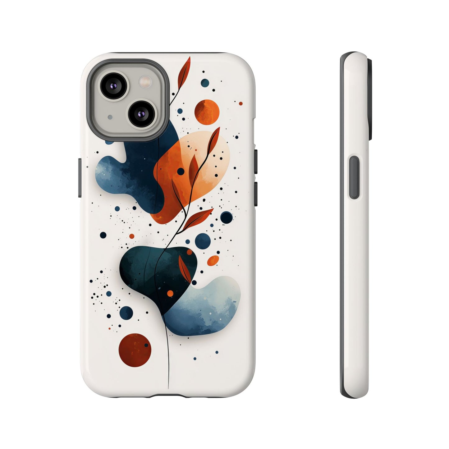 Celestial Bloom – Minimal Abstract Phone Case for iPhone, Samsung & Pixel
