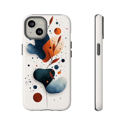 Celestial Bloom – Minimal Abstract Phone Case for iPhone, Samsung & Pixel