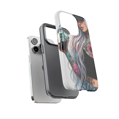 Tattooed Coffee Queen – Edgy Urban Aesthetic Mobile Cover