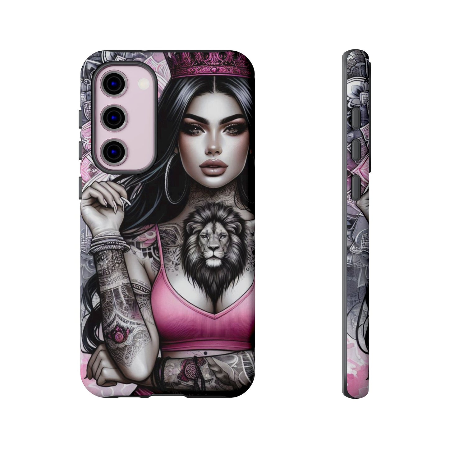 Queen of the Jungle – Regal Tattooed Goddess Mobile Cover