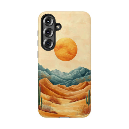 Golden Solstice Desert Boho Phone Case for iPhone, Pixel & Samsung