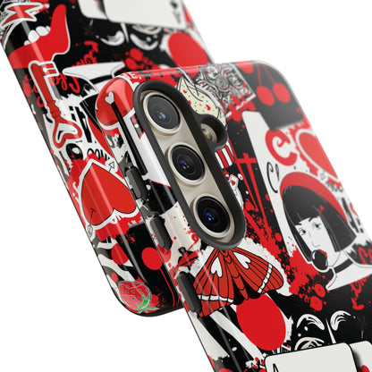 Bold Red & Black Ace Card Phone Case