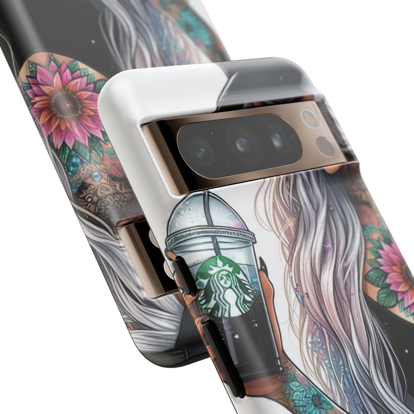 Tattooed Coffee Queen – Edgy Urban Aesthetic Mobile Cover