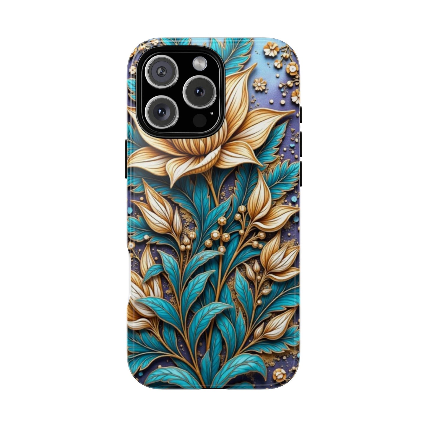 Golden Chrysanthemum: Floral Stained Glass Masterpiece