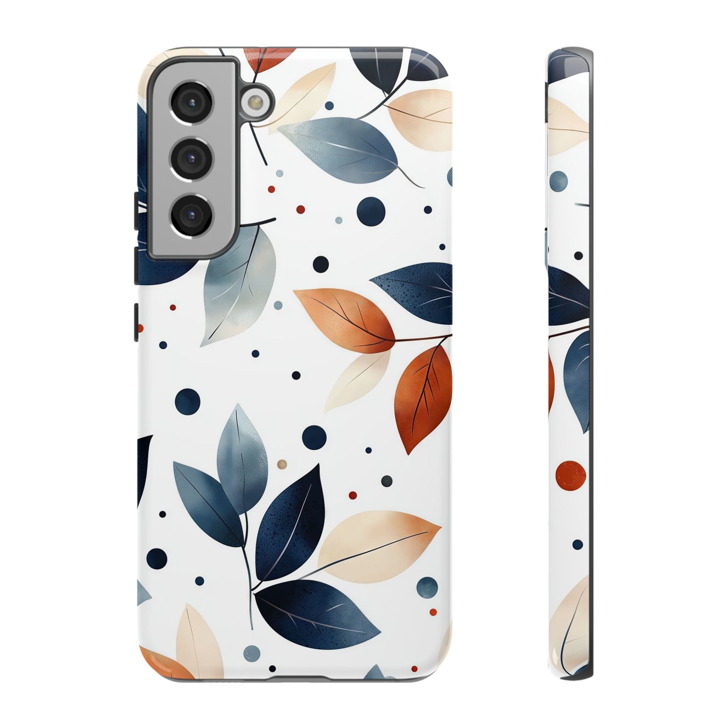 Autumn Breeze Leaf Pattern Phone Case | Elegant Botanical Design for iPhone, Samsung & Google Pixel