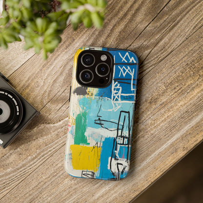 Artistic Phone Case – Jean-Michel Basquiat Graffiti Art - iPhone, Samsung & Google Pixel Cover - Artistic Painting Case,  Art Lover Gift