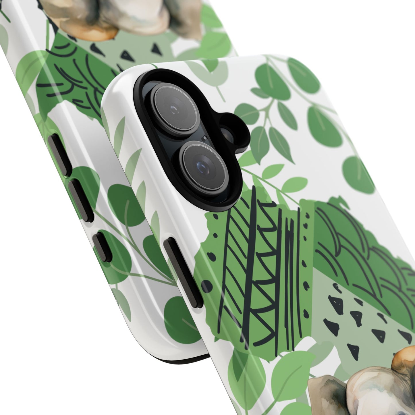Playful Baby Elephant Mobile Cover – Tropical Boho Art