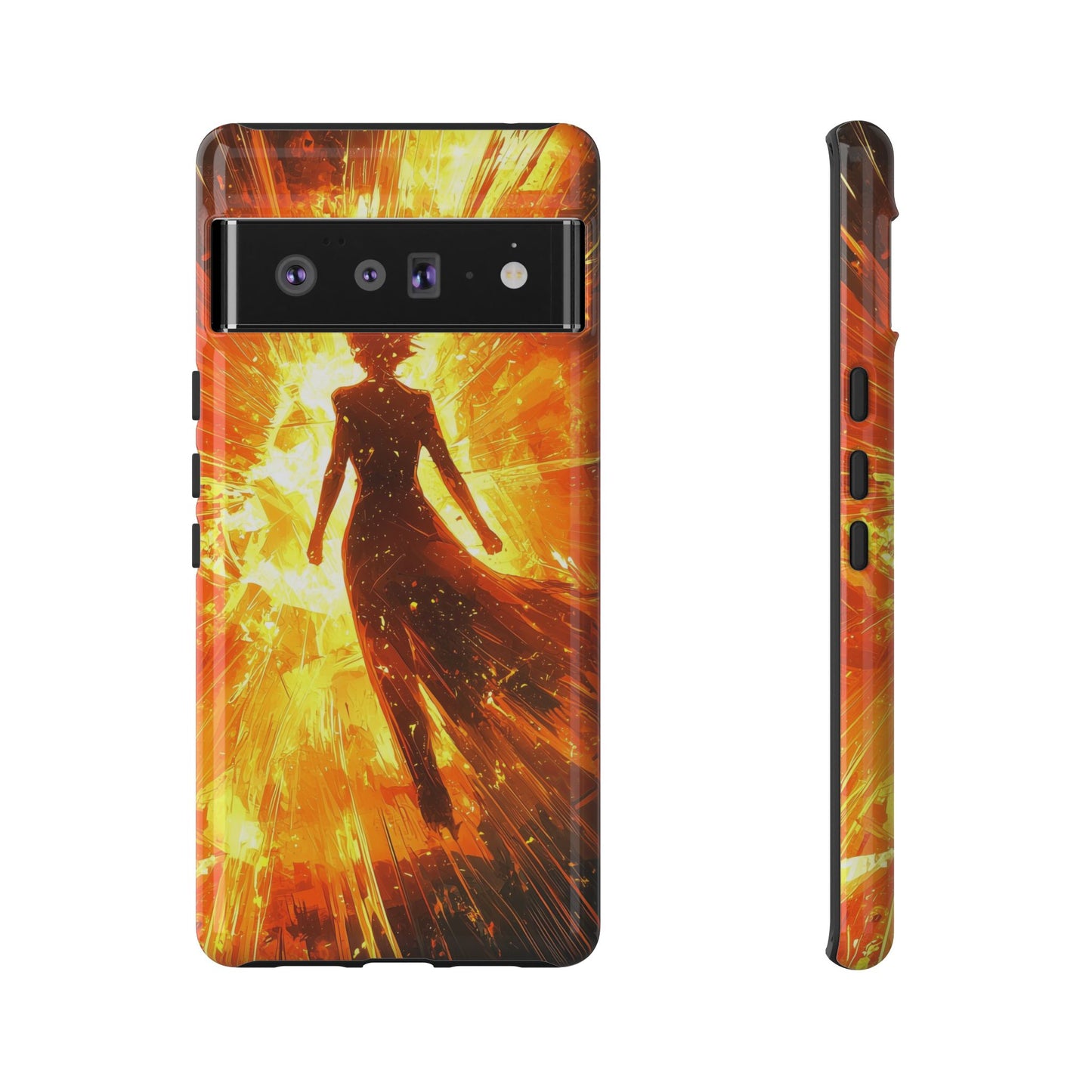 Solar Ascension | Silhouette of Fire Phone Case for iPhone, Samsung & Pixel