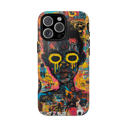 Basquiat Artwork Phone Case – Unique Graffiti Design– iPhone, Samsung & Google Pixel Cover - Artistic Painting Case, Art Lover Gift