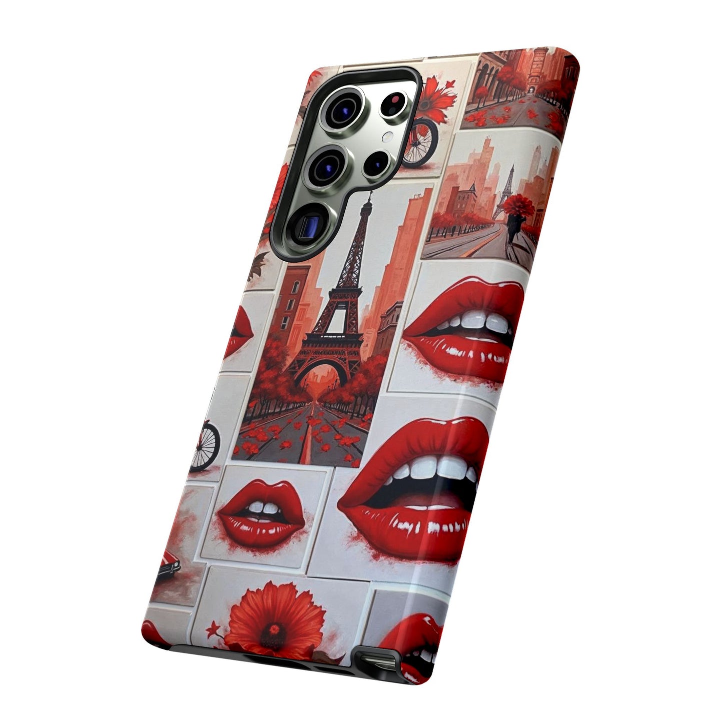 Red Lips & Eiffel Tower Phone Case