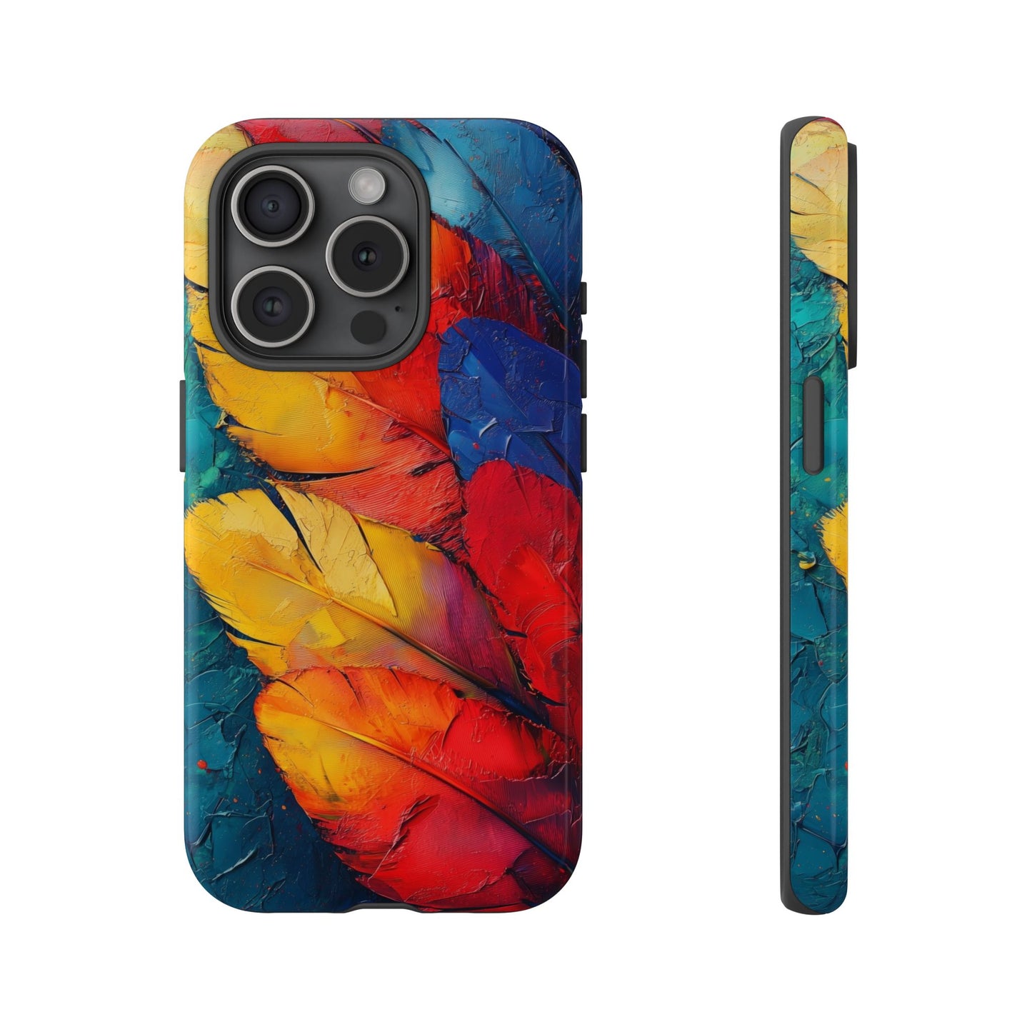 Tropical Macaw Feather Phone Case for iPhone, Samsung & Google Pixel