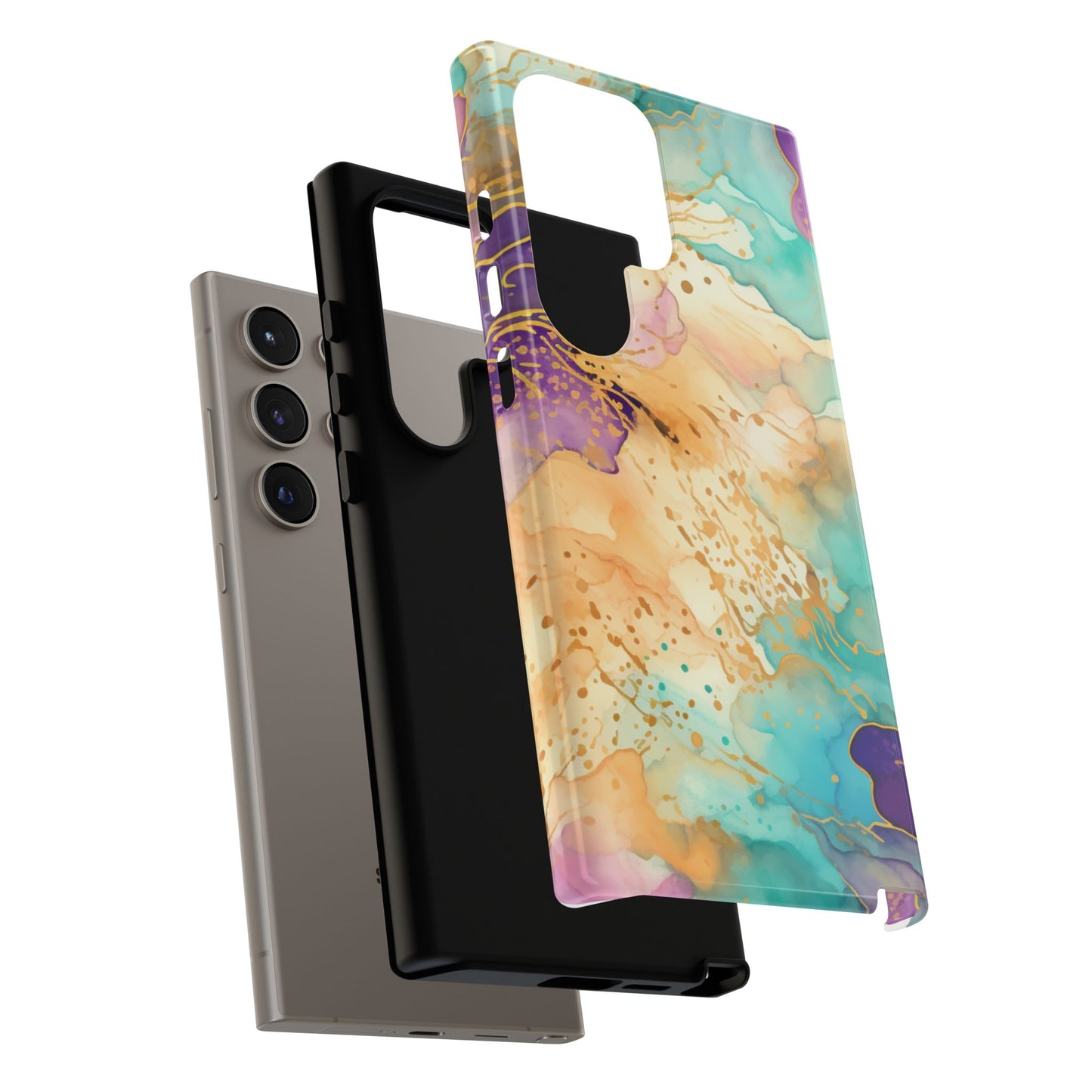Golden Aura Abstract Watercolor Mobile Case