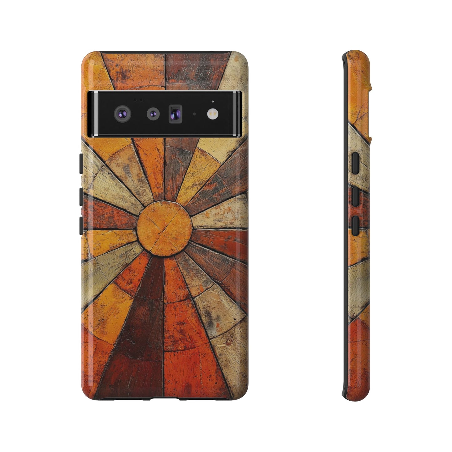 Terracotta Sunburst Boho Phone Case for iPhone, Pixel & Samsung