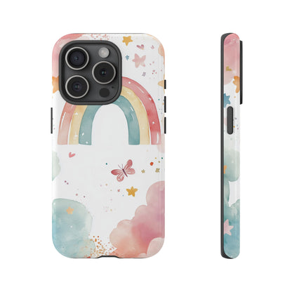 Rainbow Whimsy Watercolor Phone Case for iPhone, google Pixel & Samsung