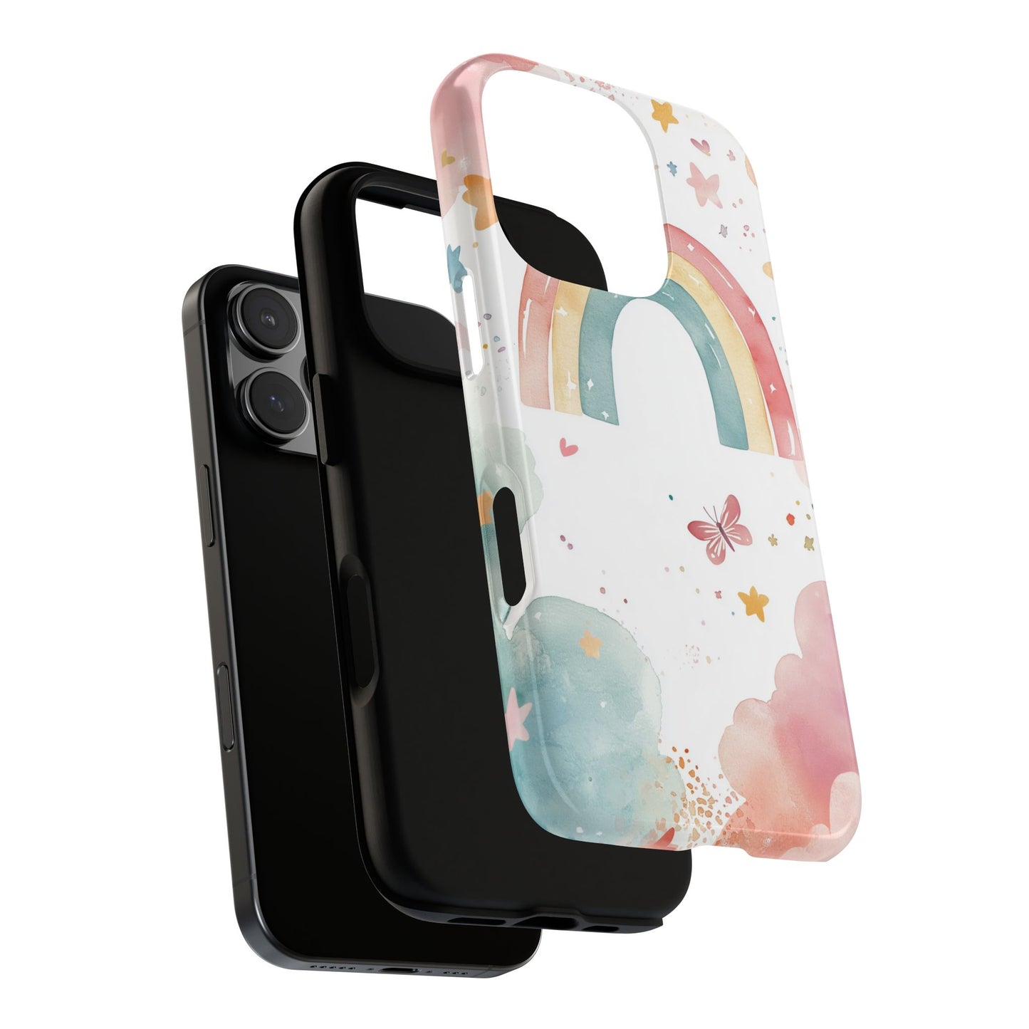 Rainbow Whimsy Watercolor Phone Case for iPhone, google Pixel & Samsung