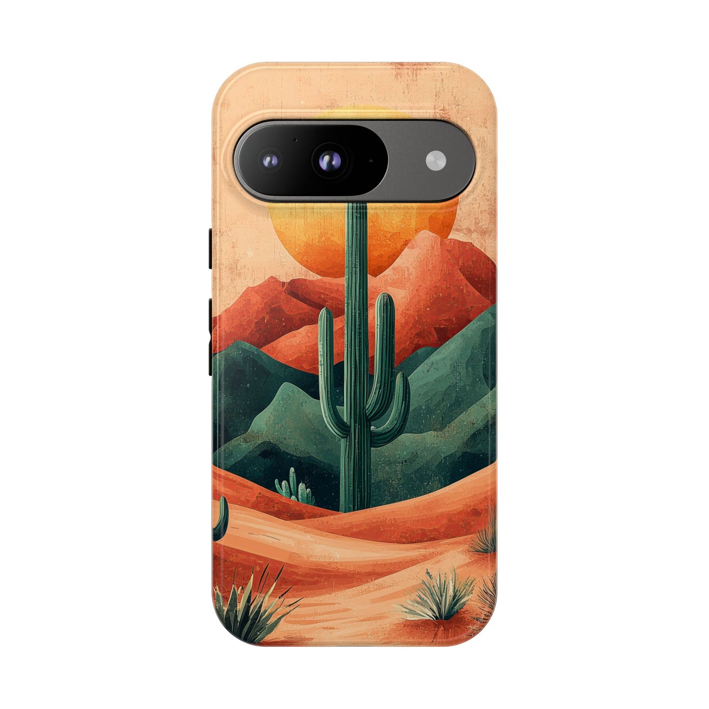 Sunset Cactus Dreams Boho Phone Case for iPhone, Pixel & Samsung