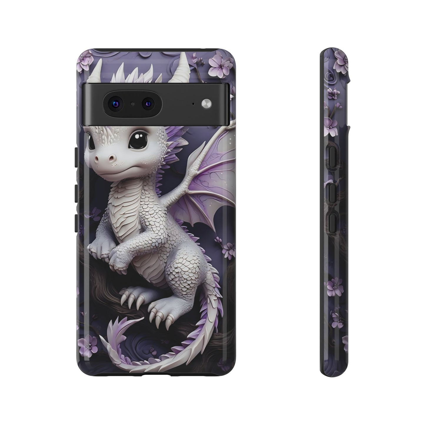 Charming Young Dragon on a Branch Phone Case Design