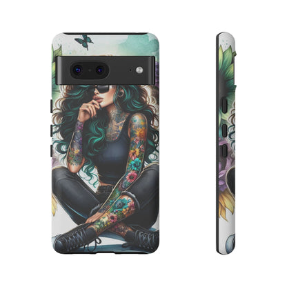 Urban Wildflower – Edgy Tattooed Beauty Mobile Cover