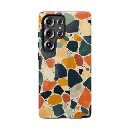 Terracotta & Teal Terrazzo Phone Case for iPhone, google Pixel & Samsung