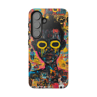 Basquiat Artwork Phone Case – Unique Graffiti Design– iPhone, Samsung & Google Pixel Cover - Artistic Painting Case, Art Lover Gift