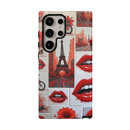 Red Lips & Eiffel Tower Phone Case