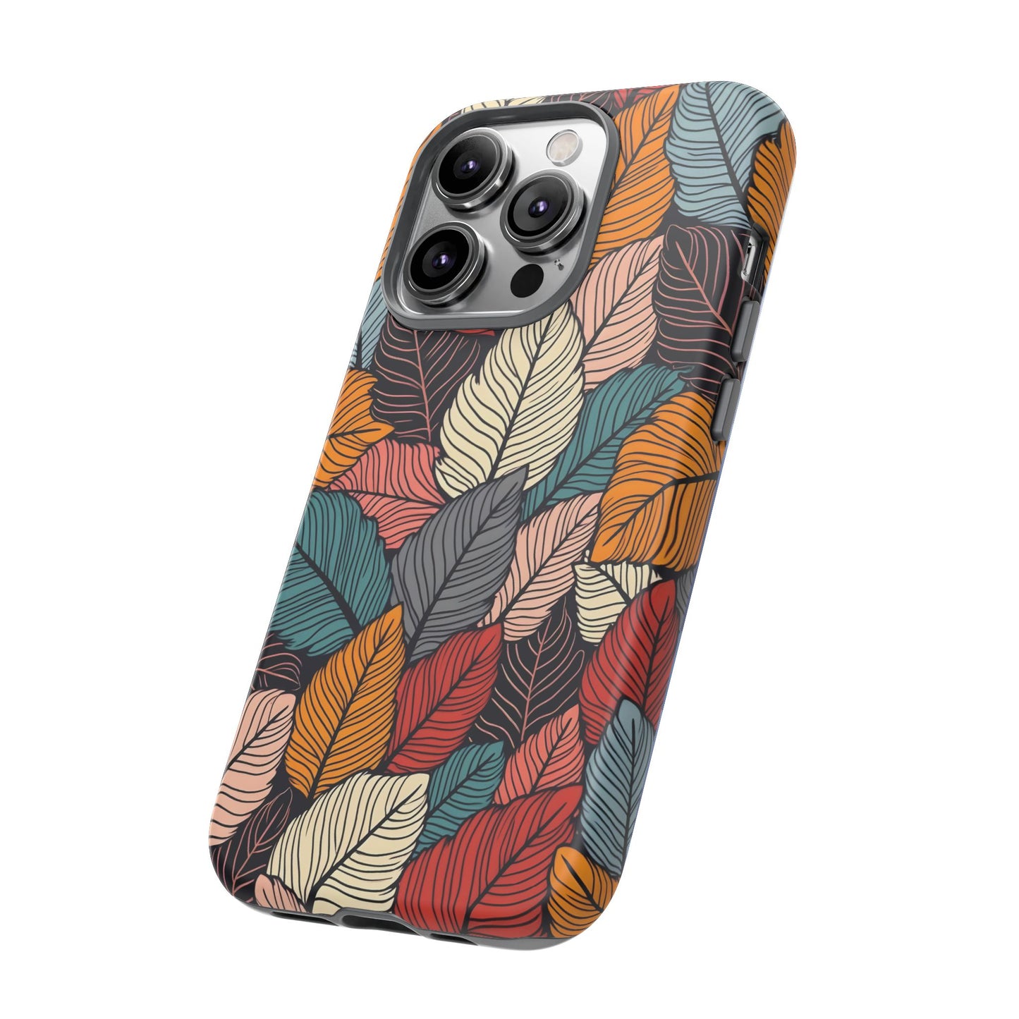 Colorful Abstract Leaves Pattern Design