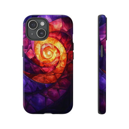 Retro Spiral Psychedelic Phone Case for iPhone, Samsung & Pixel