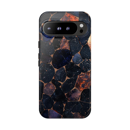 Dark Midnight Terrazzo Phone Case for iPhone, Google Pixel, Samsung