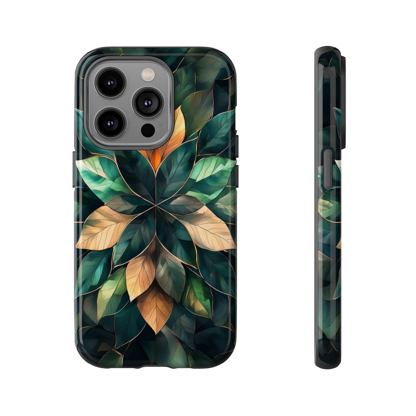 Golden Harmony Leaf Phone Case for iPhone, Samsung & Google Pixel