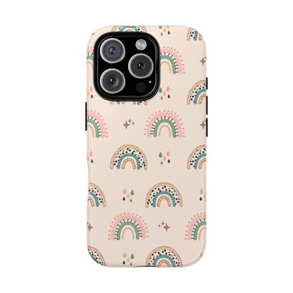 Retro Rainbow Phone Case – Vintage Aesthetic Cover for iPhone, Samsung & Google Pixel