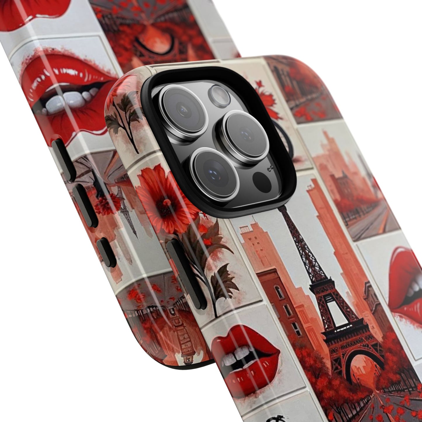 Red Lips & Eiffel Tower Phone Case