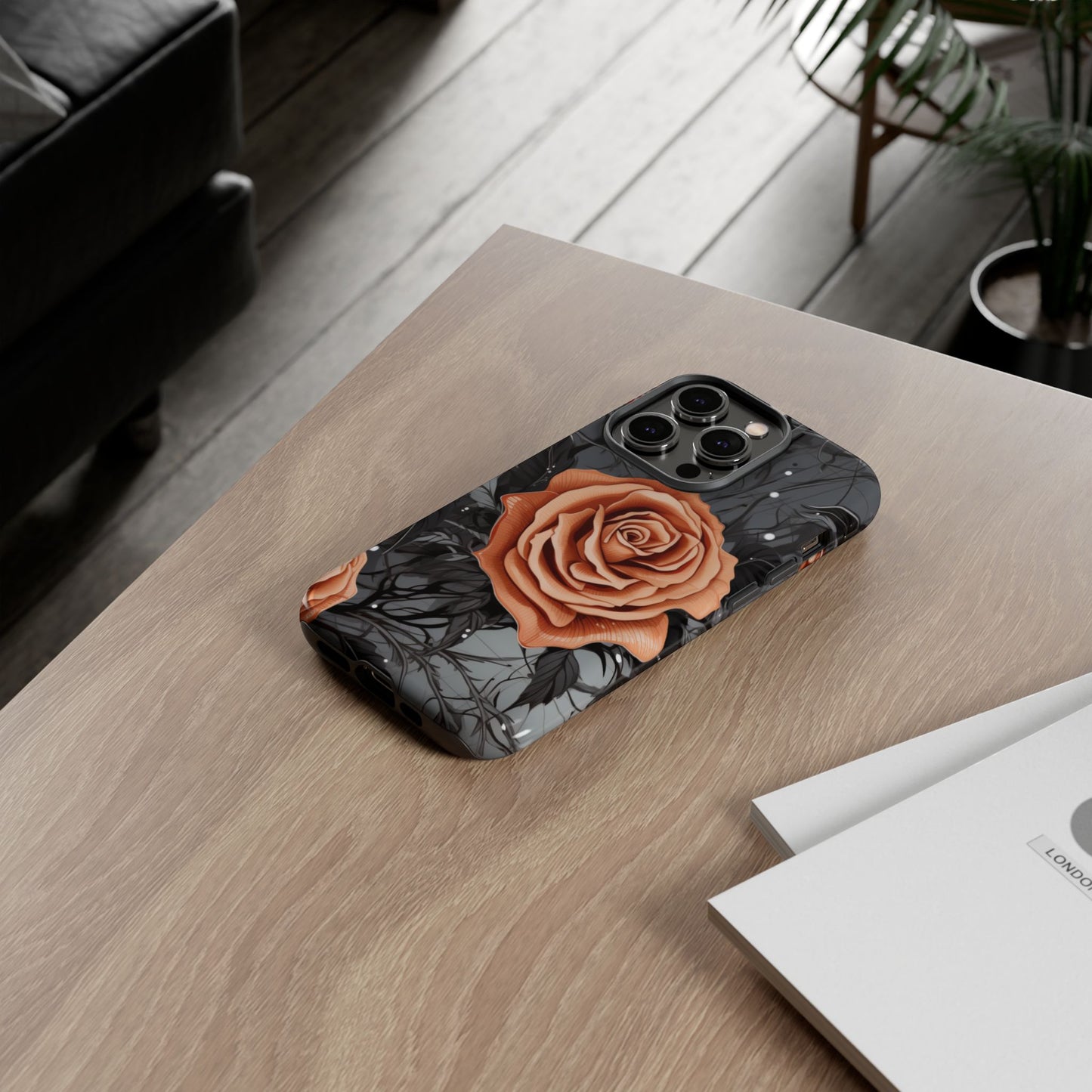 Mystic Noir Rose Mobile Case