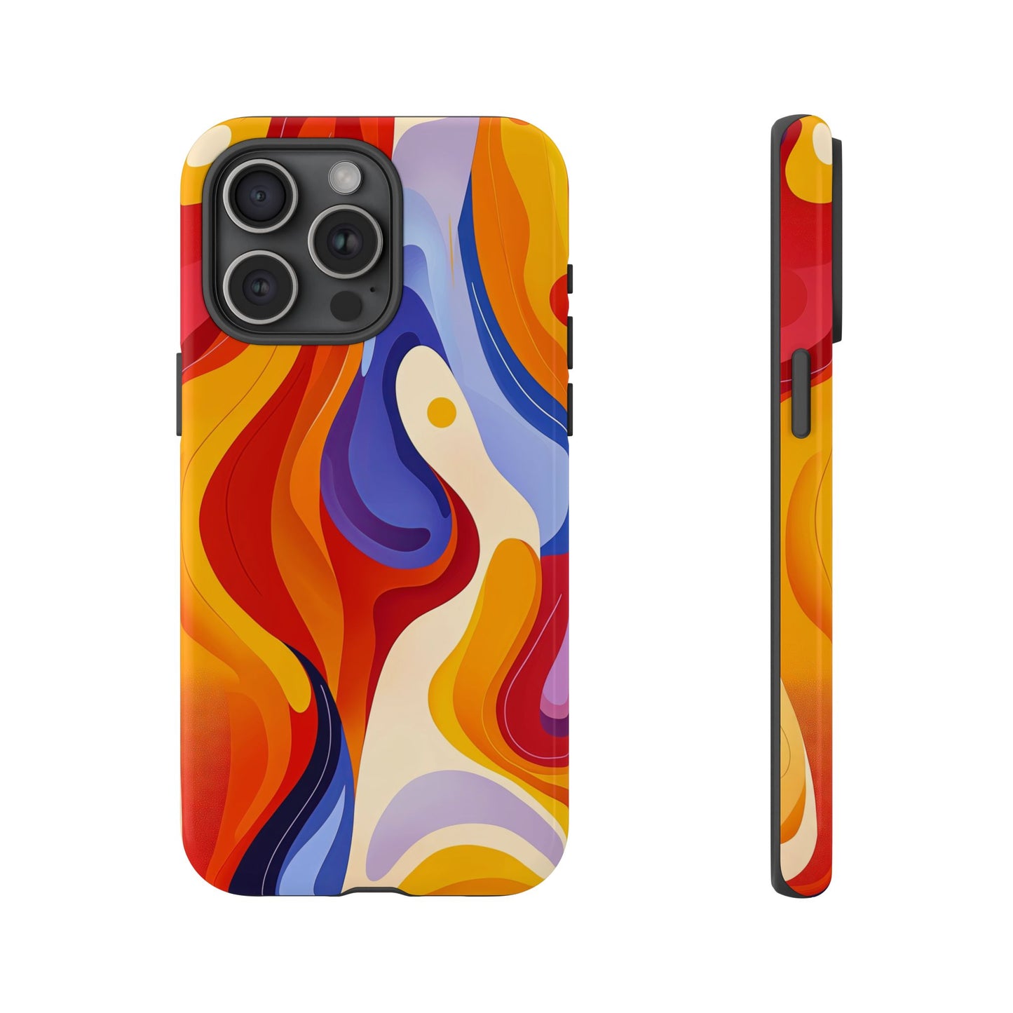 LavaFlow – Vivid Heatwave Abstract Phone Case for iPhone, Samsung & Pixel