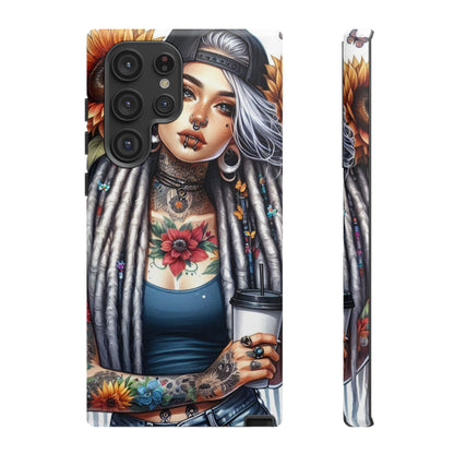Sunflower Queen – Boho Rebel Tattoo Mobile Cover