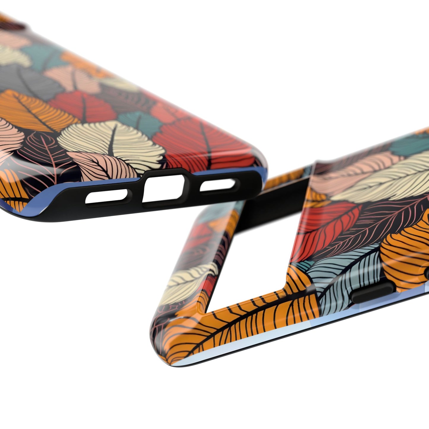Colorful Abstract Leaves Pattern Design