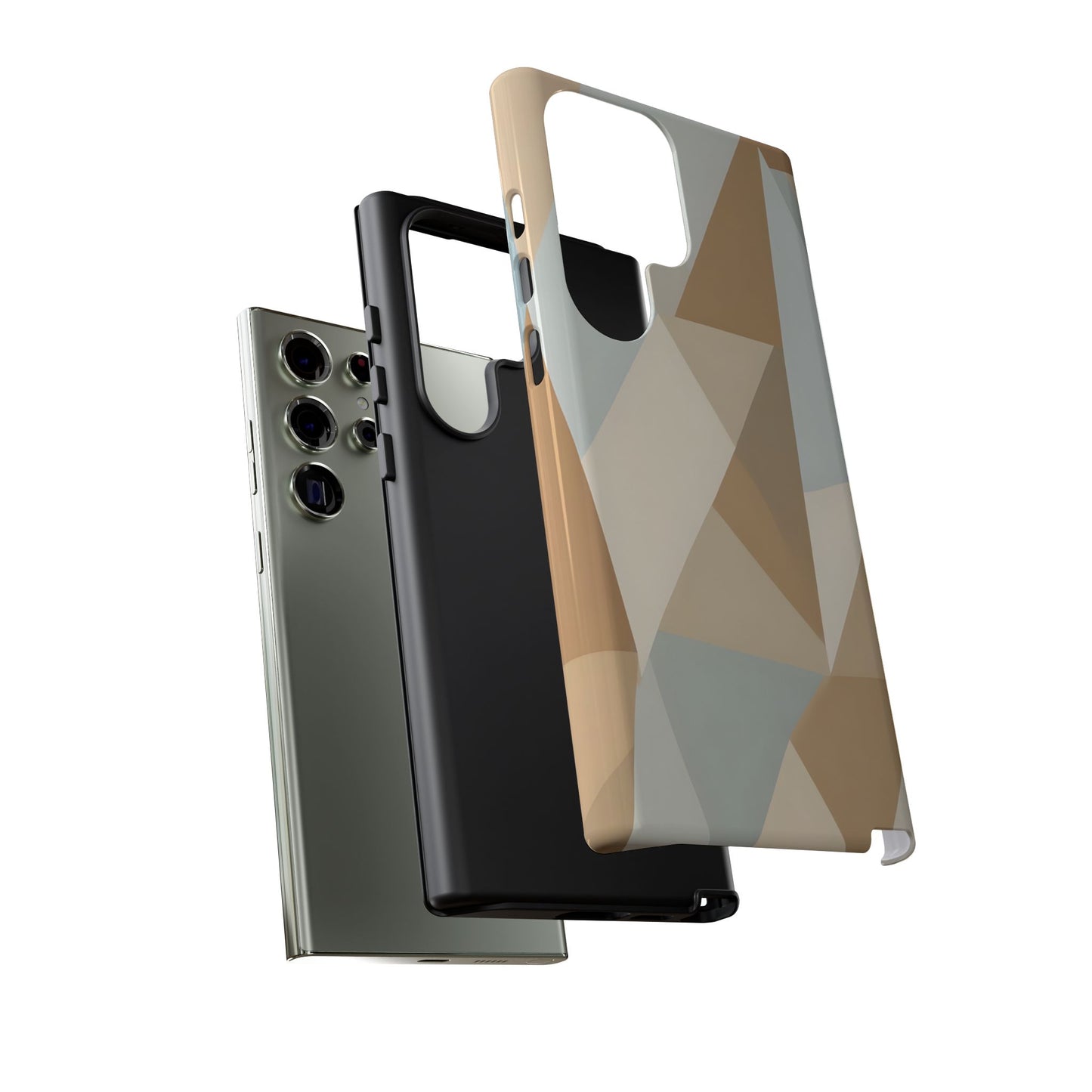 Neutral Geometrical Triangular Abstract Pattern