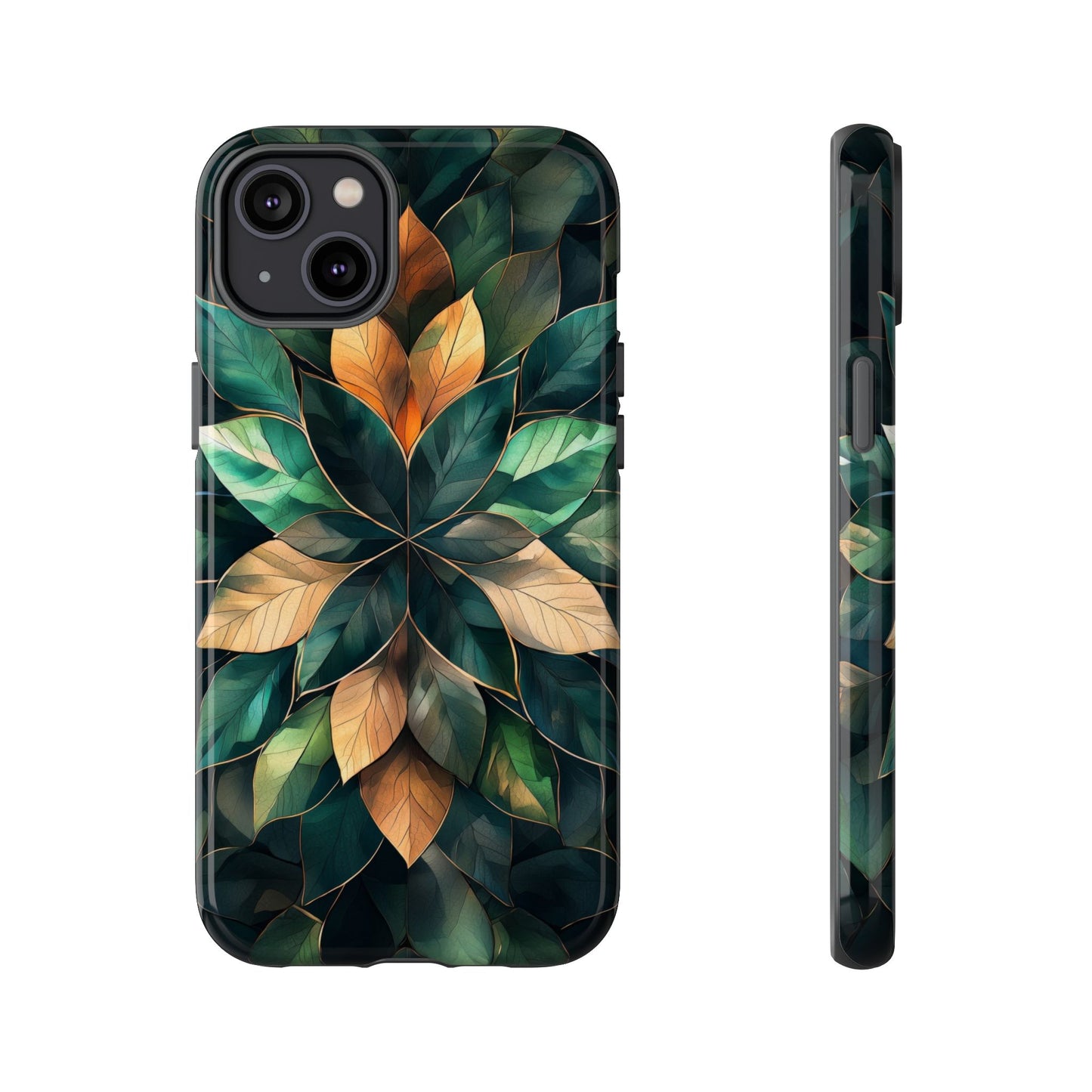 Golden Harmony Leaf Phone Case for iPhone, Samsung & Google Pixel