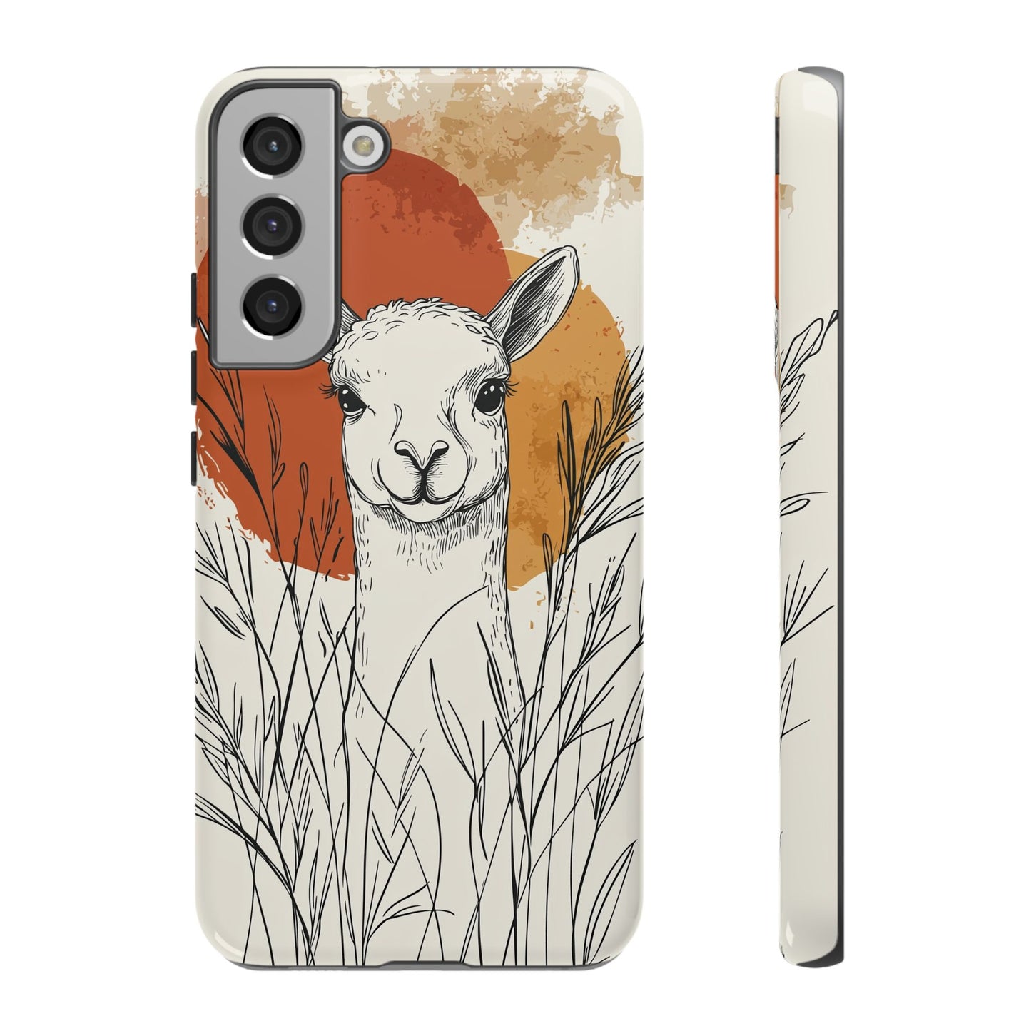 Hello Sunshine: The Llama in the Tall Grass Phone Case for iPhone, Samsung & Pixel