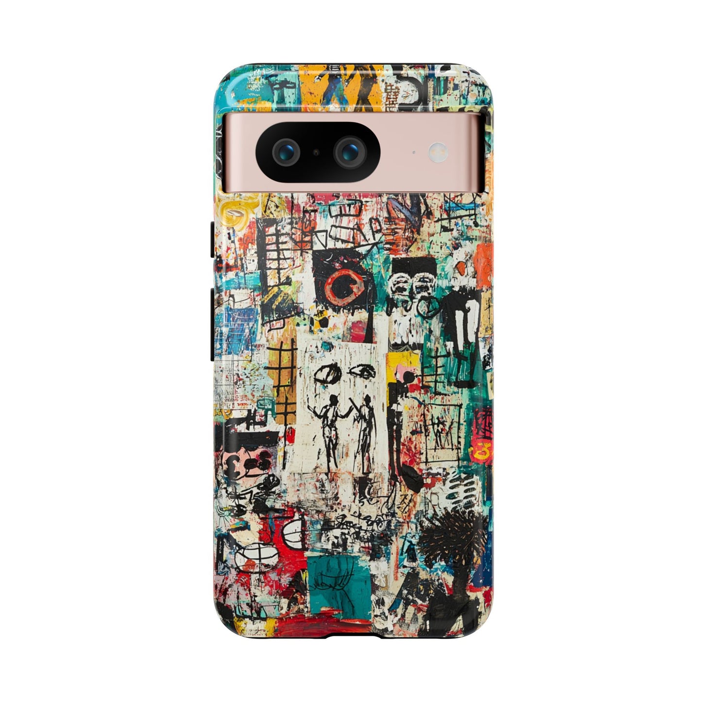 Basquiat Phone Cover – Artistic Modern Graffiti Style - iPhone, Samsung & Google Pixel Cover - Artistic Painting Case,  Art Lover Gift