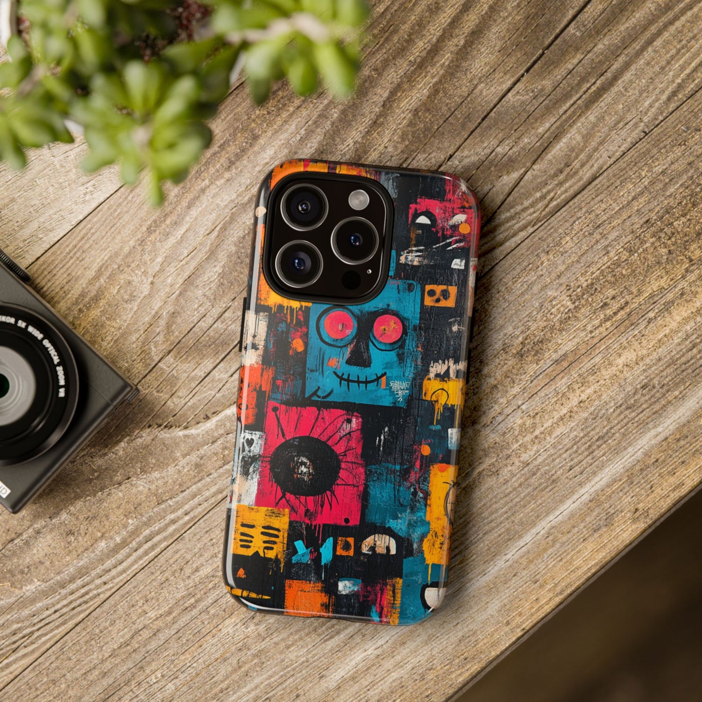 Jean-Michel Basquiat Art Phone Case – Modern Aesthetic Cover - iPhone, Samsung & Google Pixel Cover - Artistic Painting Case,  Art Lover Gift
