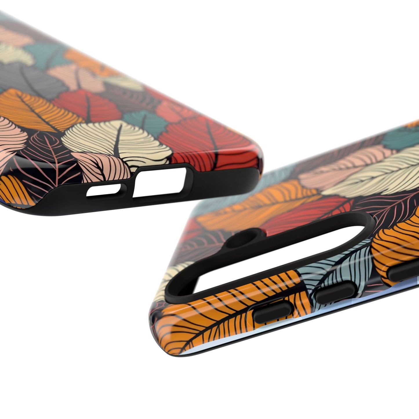 Colorful Abstract Leaves Pattern Design