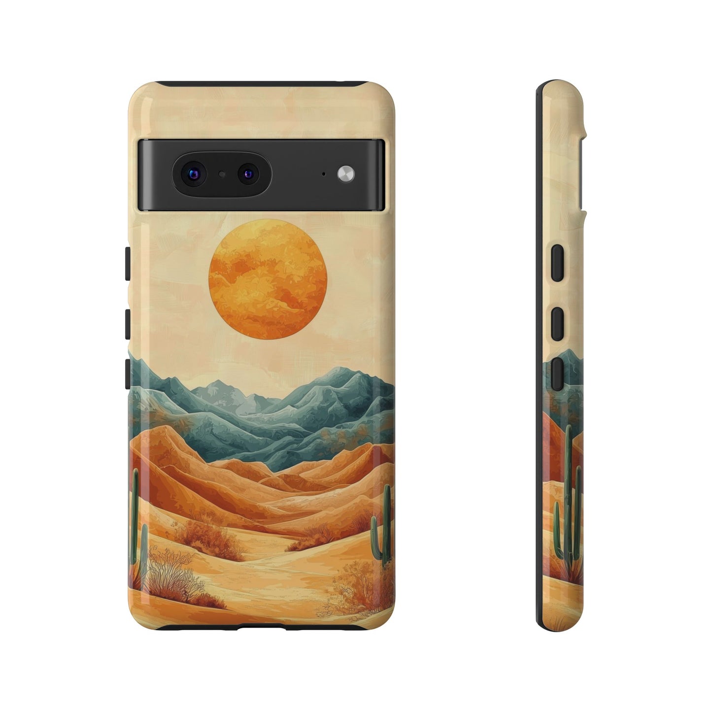 Golden Solstice Desert Boho Phone Case for iPhone, Pixel & Samsung