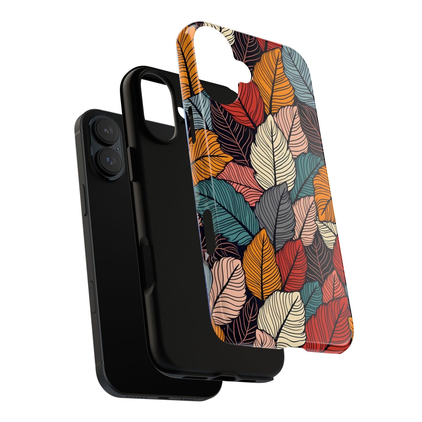 Colorful Abstract Leaves Pattern Design